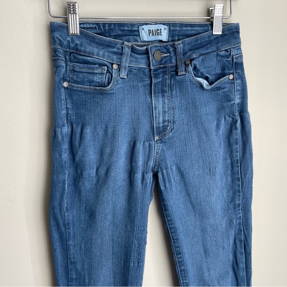 PAIGE Women’s‎ Jeans Size 26 Hoxton Ultra Skinny Rayon Blend Stretch Medium Wash - Picture 1 of 9